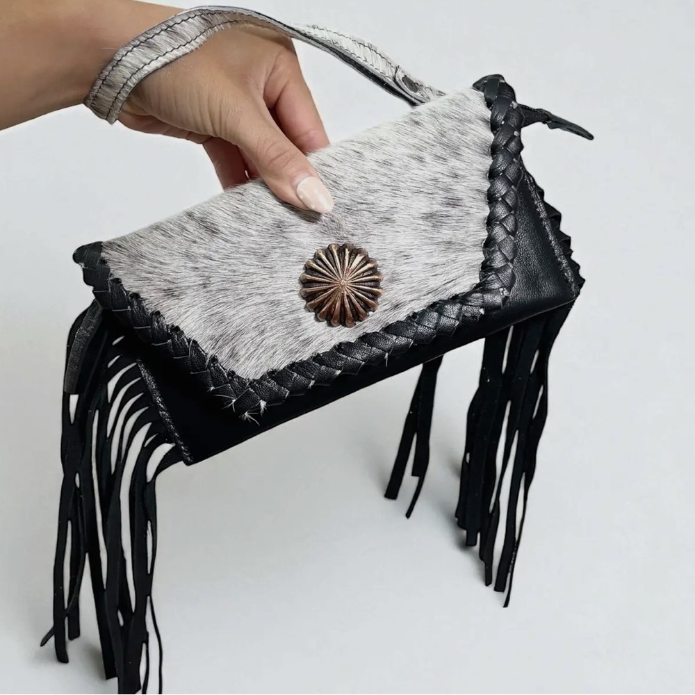 Genuine Cowhide Wristlet